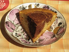 Farina cake with cinnamon