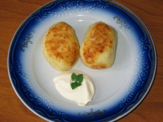 Cottage cheese cutlets.