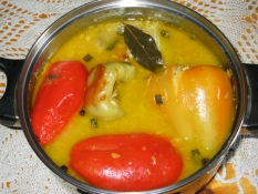 Stuffed Paprika , with meat filling