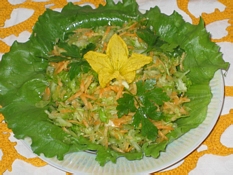 Cabbage salad with cucumber
