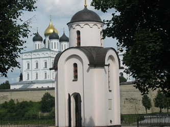 Pskov city, St. Olga Chapel.