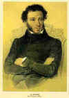Portrait of A. S. Pushkin. Artist - Sokolow