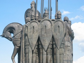 Pskov city, Alexander Nevsky Monument.