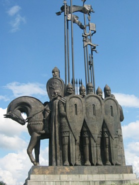 The monument of Alexander Nevsky on Sokolya (Falcon`s) Hill