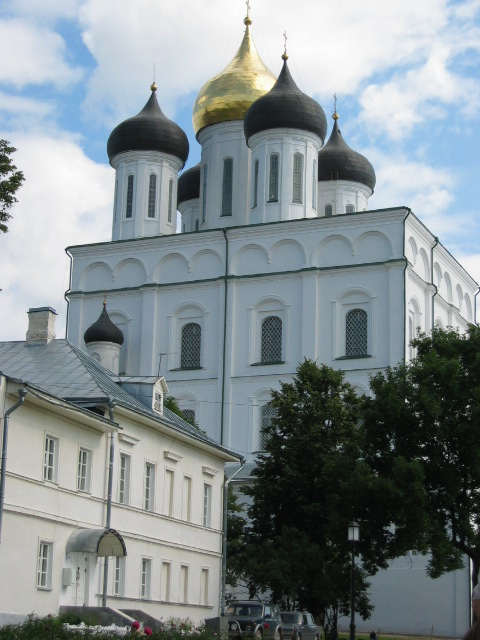 Trinity Cathedral in Kremlin Pskov city