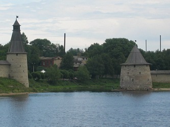 In ancient times Pskov called Pleskov, from word  - splashes