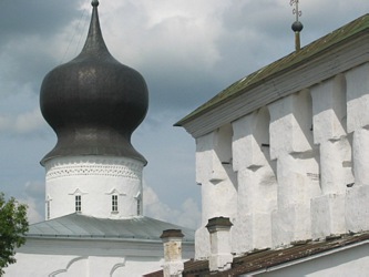 Dormition (Assumption) by the Ferry church in Russian Pskov city