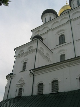 Pskov city. Thrinity Cathedral in Kremlin.